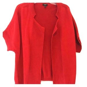Talbots XL red Cardigan Sweater